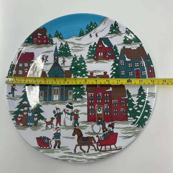 TAIPRO Melamine Christmas Theme Serving Plate USED - Picture 8 of 10